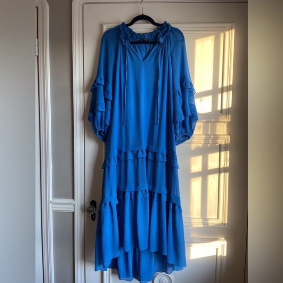 Kobi Halperin Vibrant Blue High-Low Dress - Picture 3 of 6